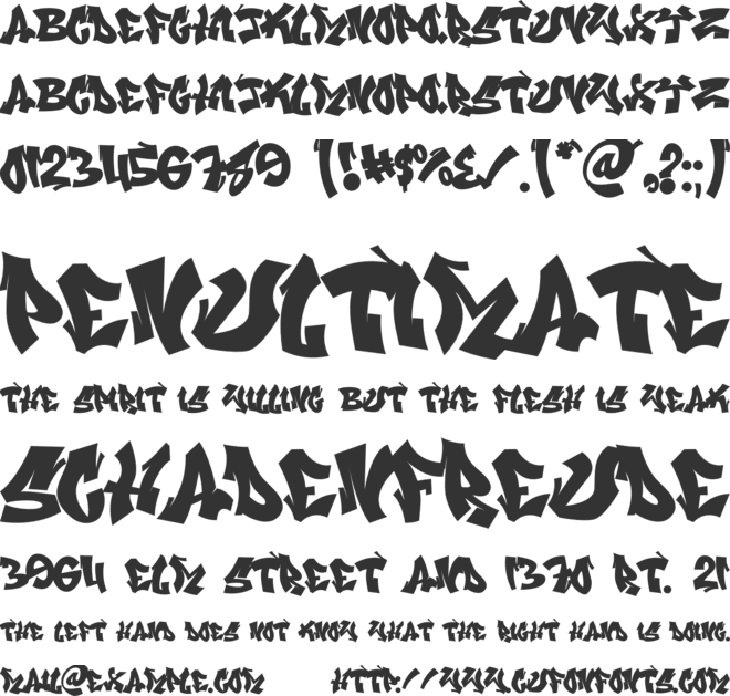 Beat Mark font preview