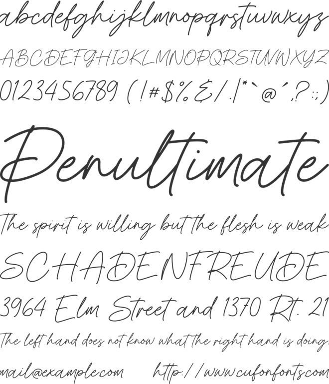 Present Anthem font preview