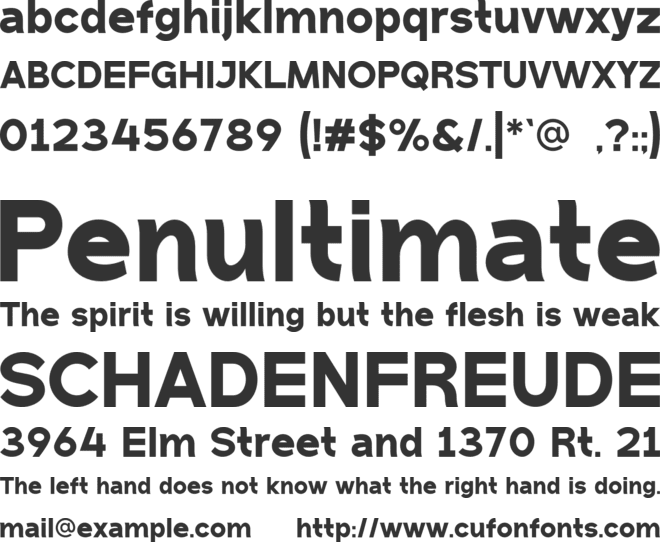 Kalhen font preview