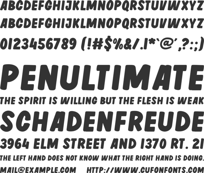 Rolling Egg font preview