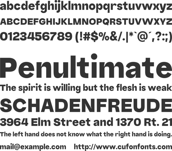 Nomixa font preview