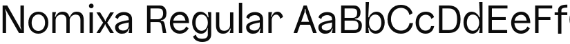 Nomixa Regular font