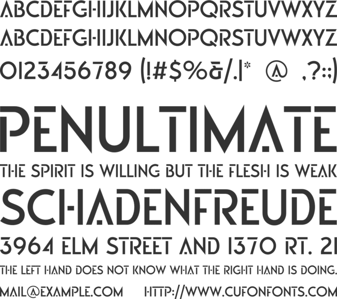 AQUARIUM font preview