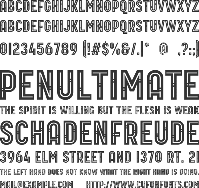 CHAMPIONE font preview