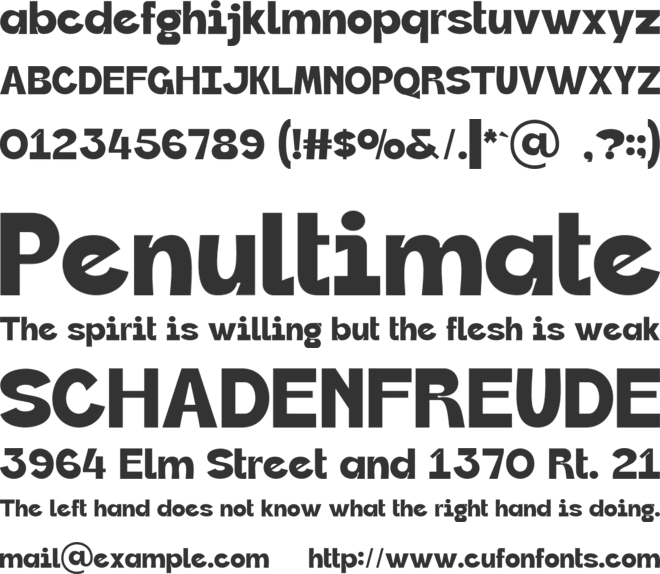 Killan font preview