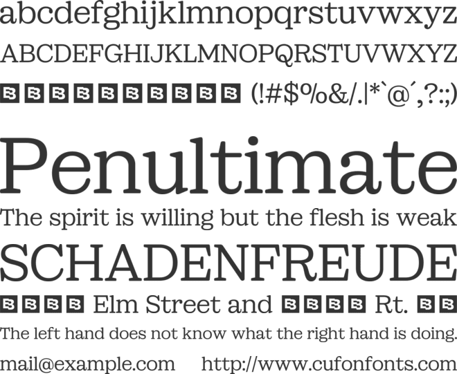 Sailer Trial font preview