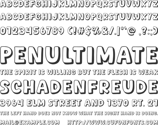 Soda Shake font preview