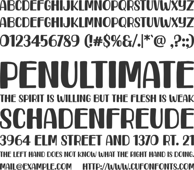 Howdy Friend font preview