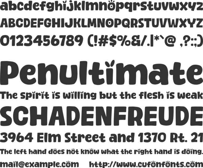 Howdy Party font preview