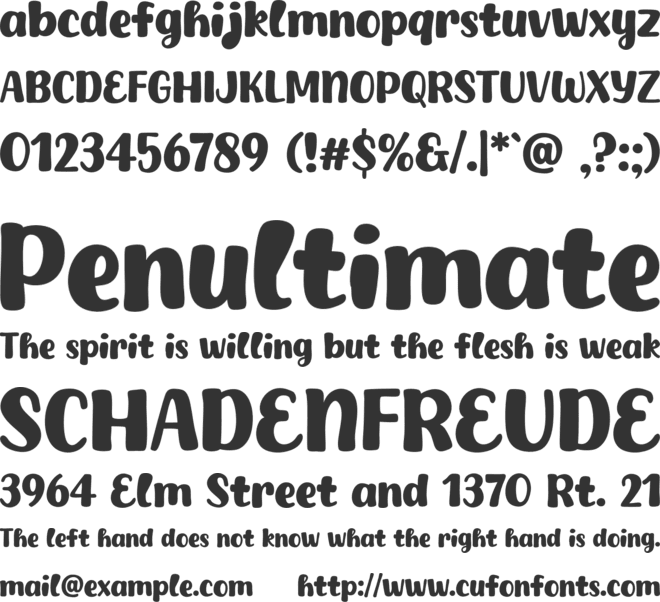 Howdy Lemon font preview