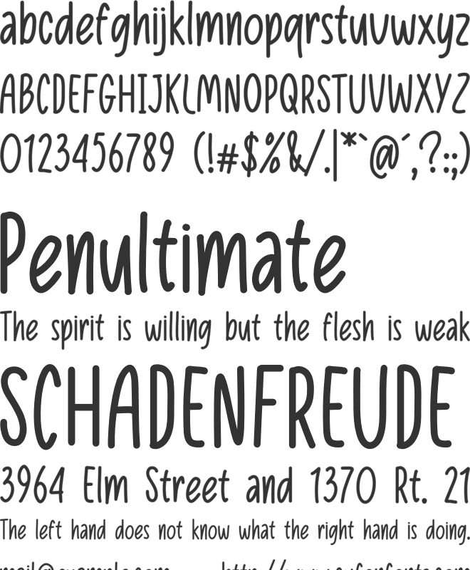 Playful Pen font preview