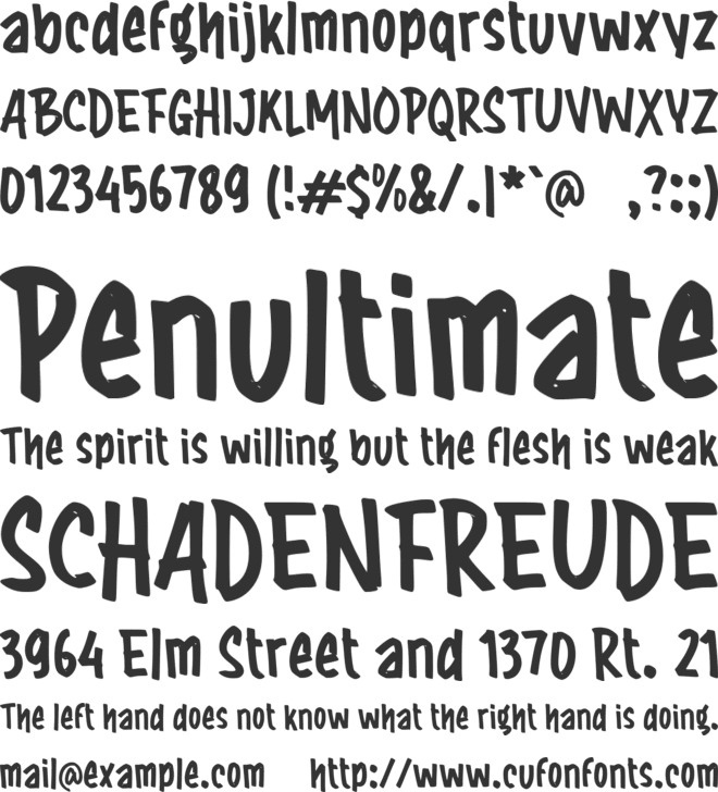 h Hagley font preview