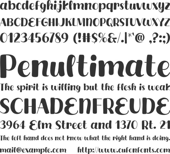 Extra Corn font preview