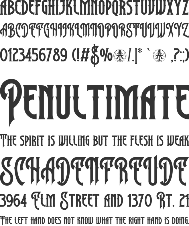 Luvertown Personal Use Only font preview