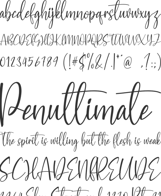 Hello Butter font preview