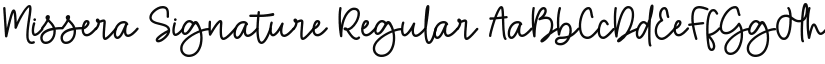 Missera Signature font download