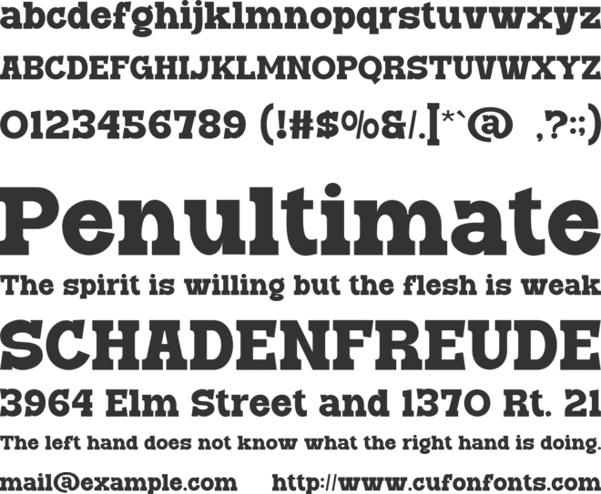 DEINKE font preview