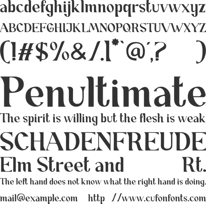 Semer font preview