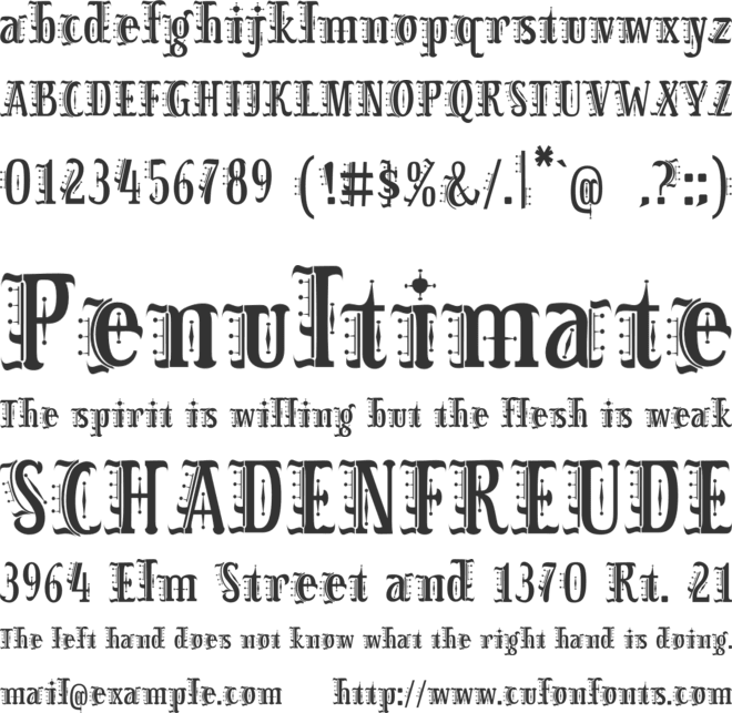 Sir Ascelorn font preview