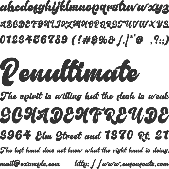 Archid Flower font preview