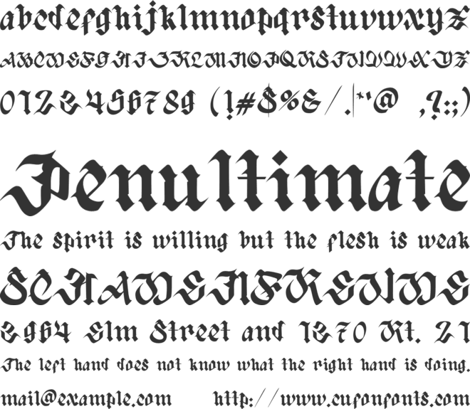 Kellan Luvicus font preview