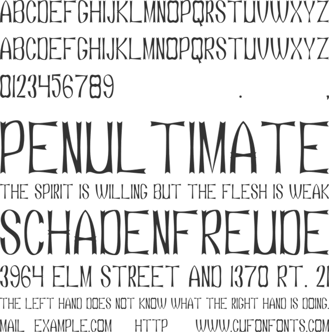 Alontela font preview