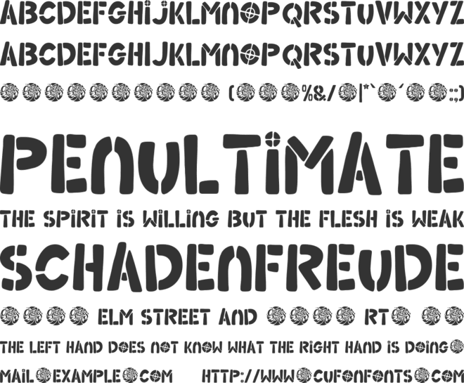 Groovy Riot font preview