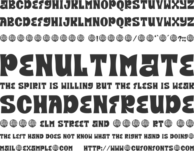 Groovy Unite font preview