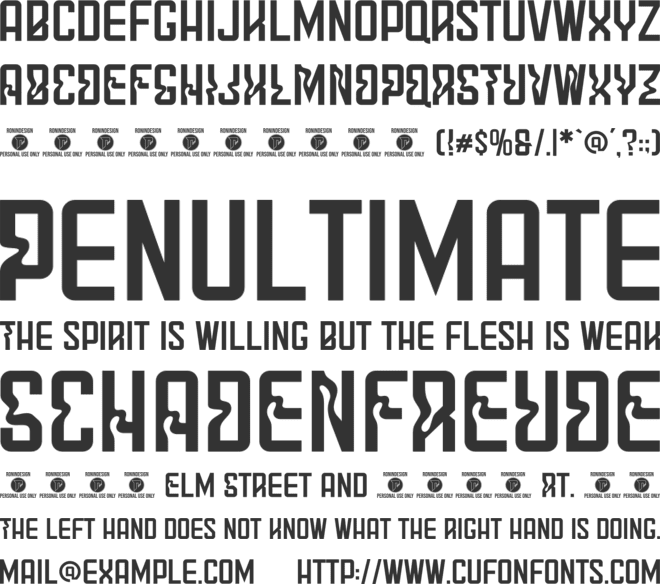 Maxtins font preview