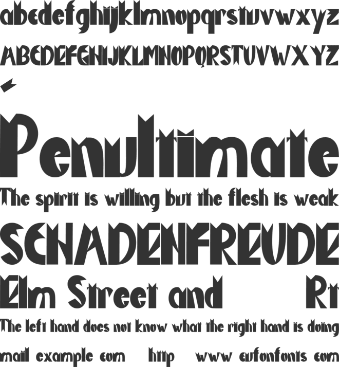 Brother Legend font preview