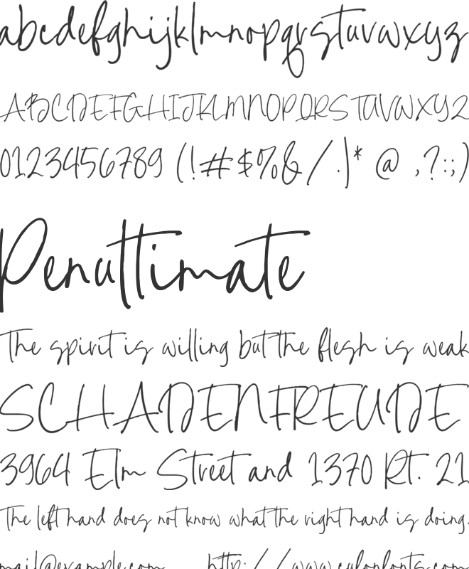 Babetti Martha font preview