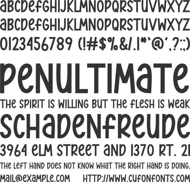 Candy Honey Sans font preview