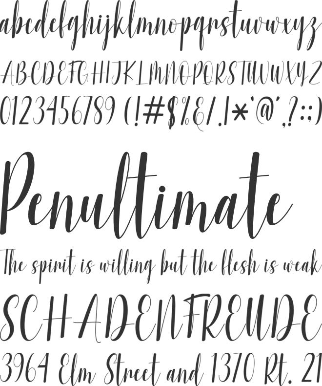 Candy Honey font preview