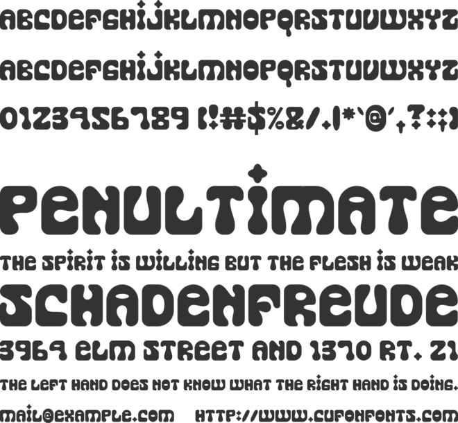 Silenate font preview