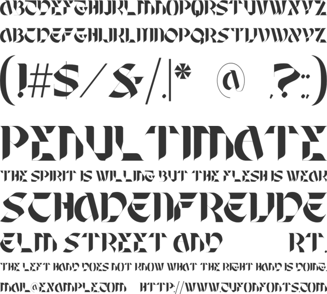 Befar Luxury font preview