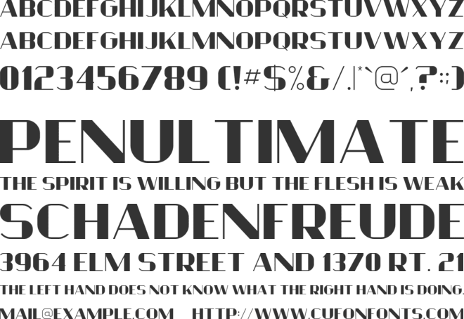 Vogan font preview