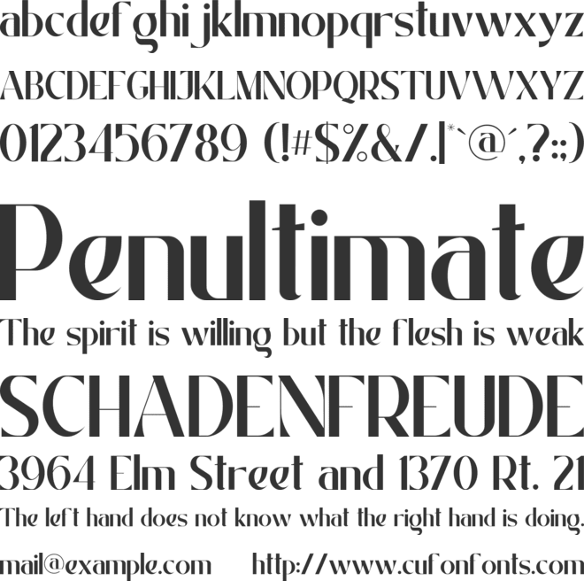 Badger Valley font preview