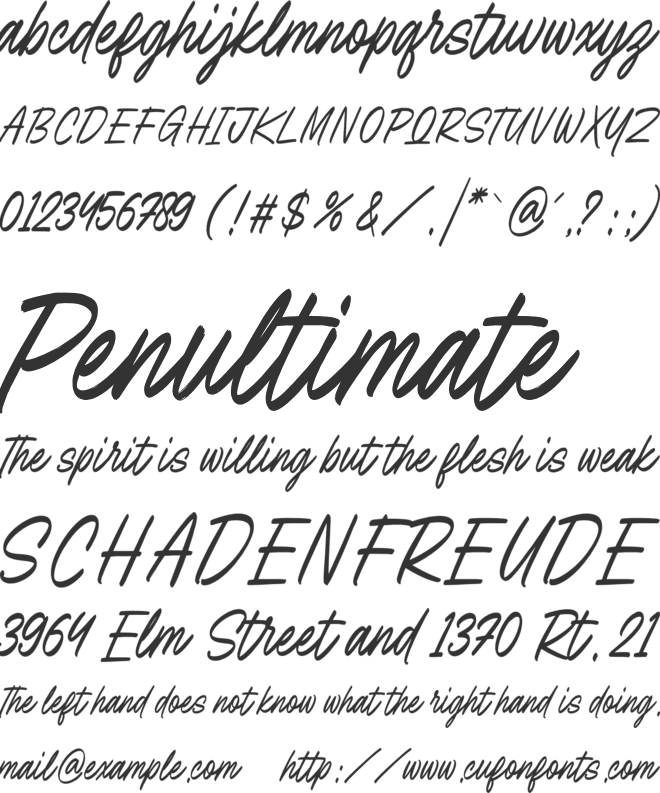 Authentic Black font preview