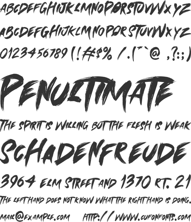 Saphifen font preview