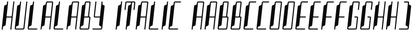 Hulalaby font download