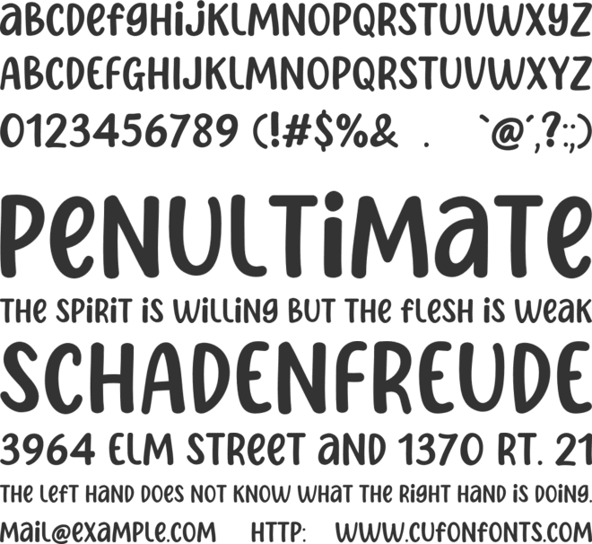 Happy Paradise font preview