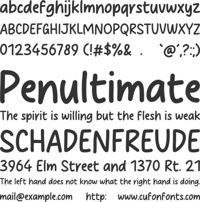 Harvest Yard font preview