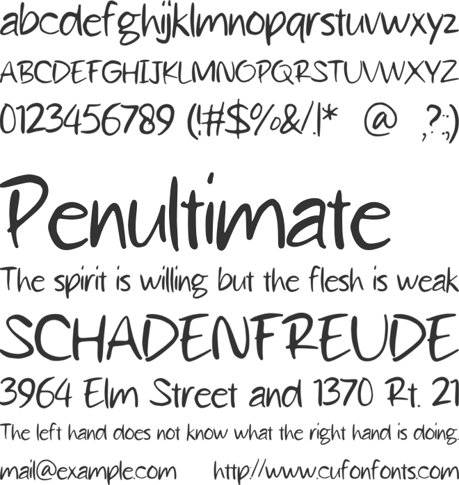 Belaga font preview