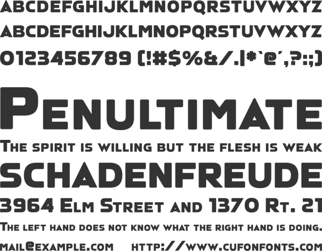 Bluffolk font preview