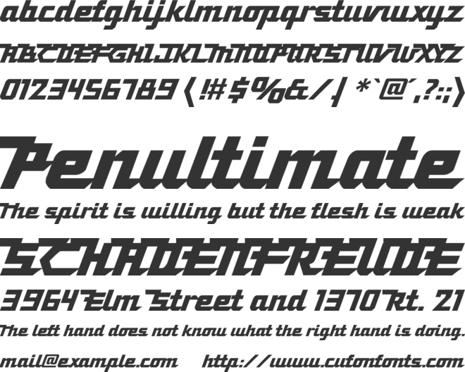 La Femme Makita font preview