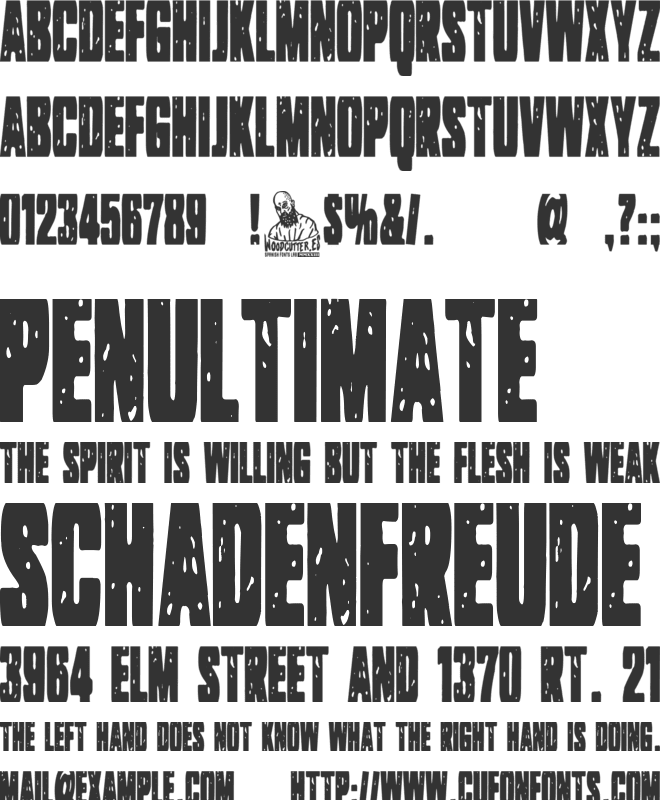 Zarzaparrilla font preview