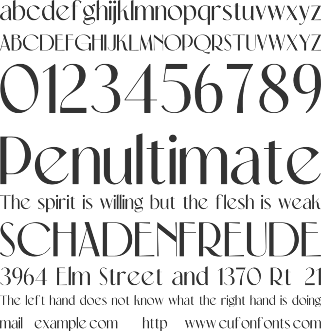 Florie font preview