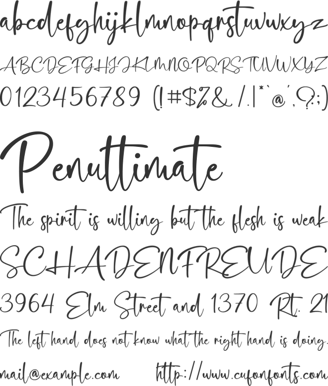 Bloombastic font preview