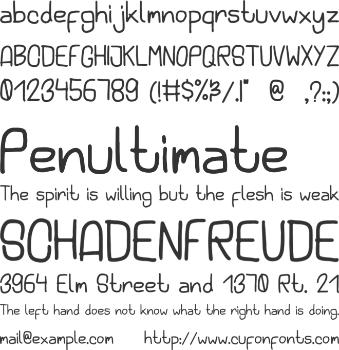 Kid Tribe font preview