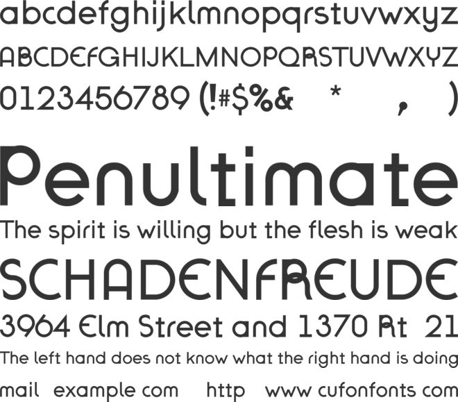 FR Grey Fit font preview